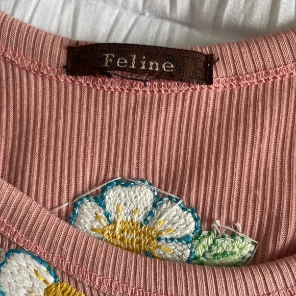 Y2K Vintage Sequins Ribbed Tank 0073 - Picture 11 of 11